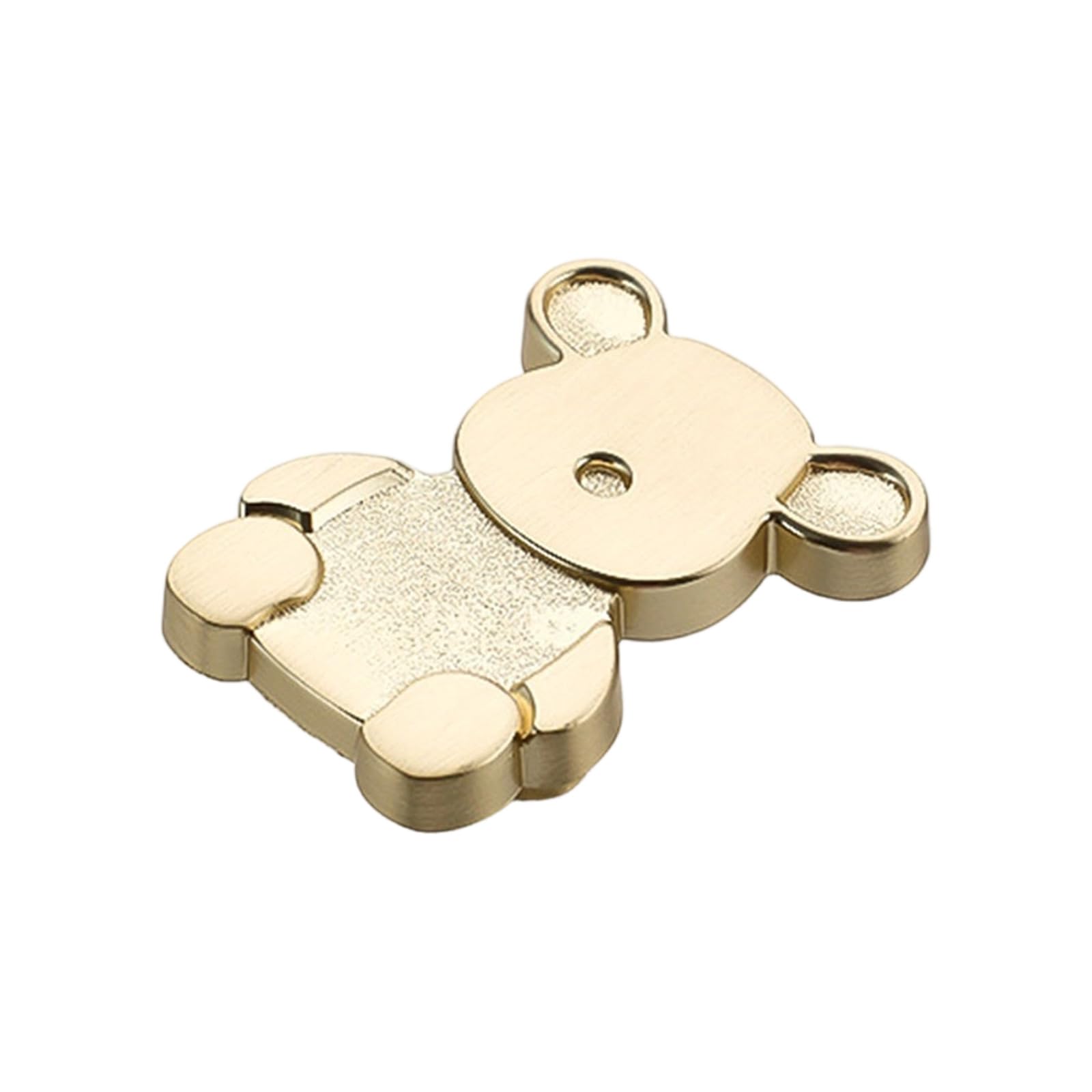 Tsophreniq Bear Gold Single Decorative Knob For Playroom Furniture, Animal Cabinet Pull With Threaded Post For Drawers Wardrobes And Desks Decorative Furniture Hardware Playroom Knob Wardrobe Door Pull Dresser Hardware