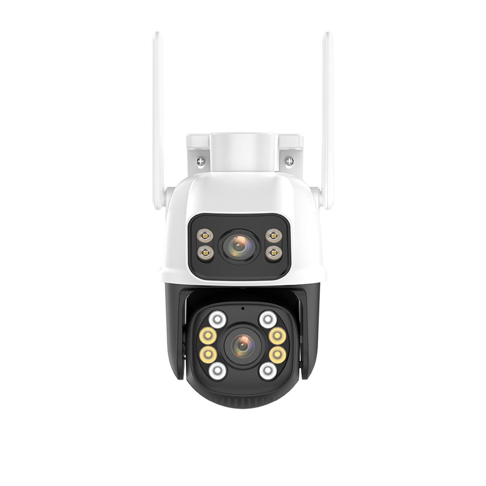 CVFRDD Dual Lens IP Camera 4K 8MP Dual Screen PTZ Camera Outdoor 1080P HD Auto Tracking Security Protection P2P Surveillance(4MP NO Card)