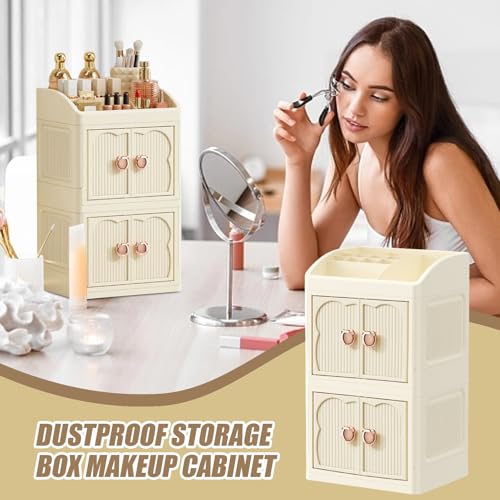 Boîte de rangement maquillage Ski-Ncare empilable 3 niveaux