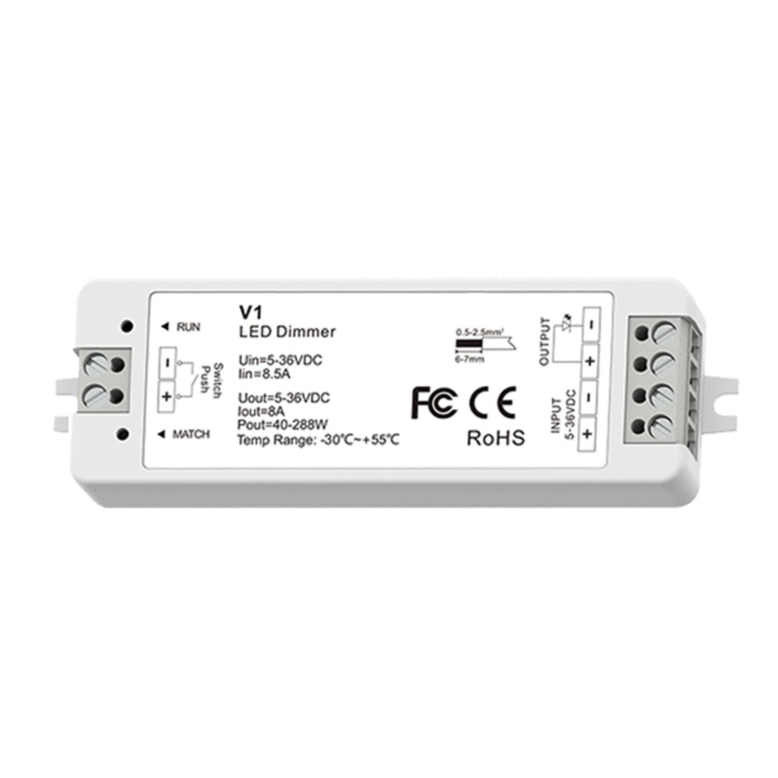 LED-Dimmer 12V 24V Drehbares Panel Fernbedienung(V1)