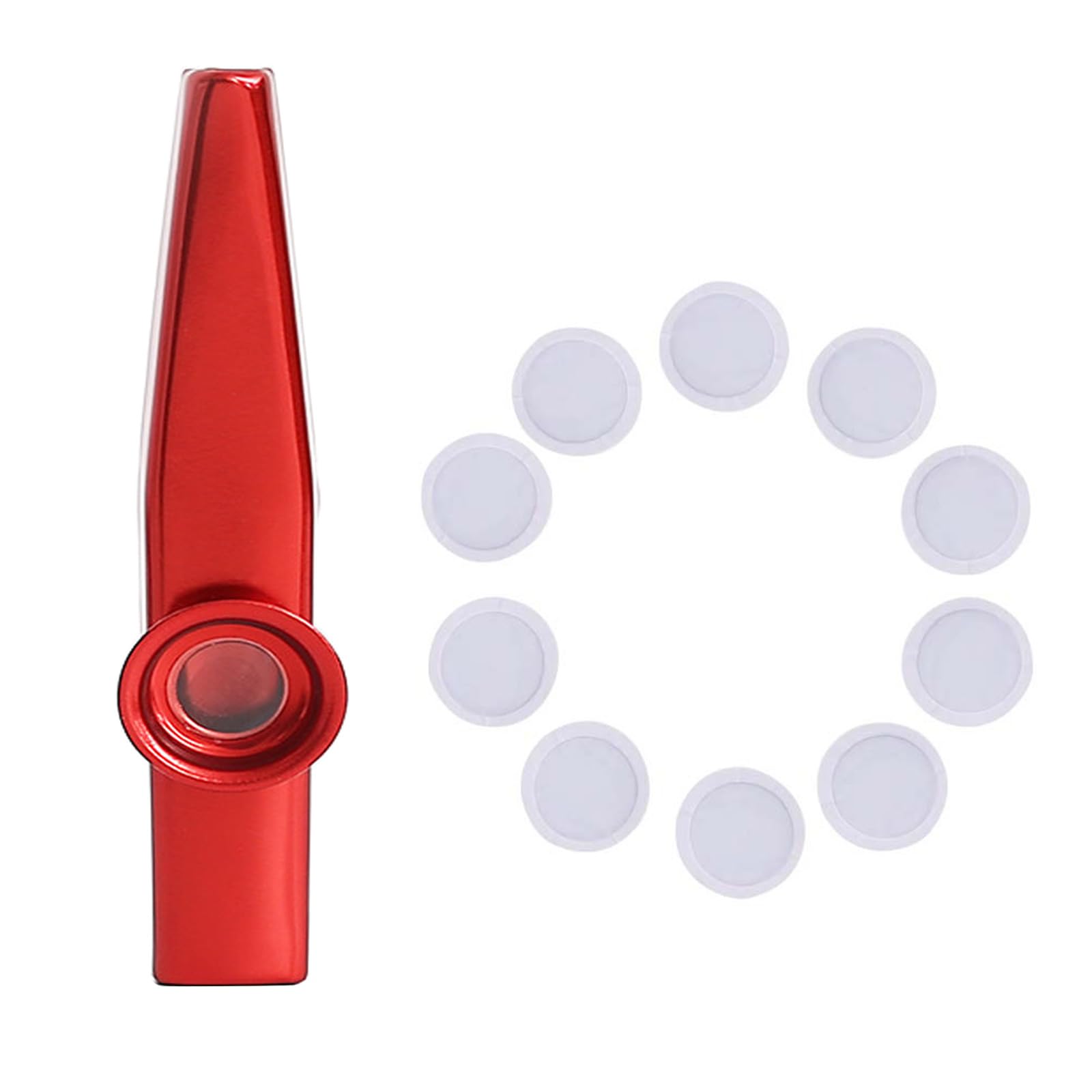 ordinarYone Metal with 10 Flute Membranes Mouth Musical Instruments Good Companion for Ukuleles, Violin, Guitar,Piano