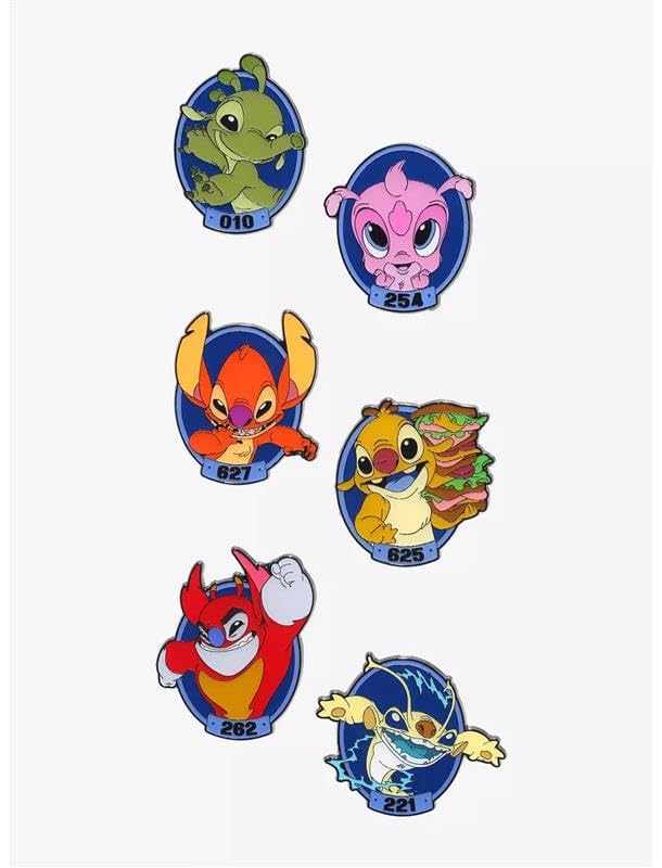 Loungefly - Disney - Lilo & Stitch - Stitch Experiments Enamel Pin - 1 Of 6 To Collect - Styles Vary - Blind Box Spille Smaltate - Spilla da Collezione Carina - per gli Zaini