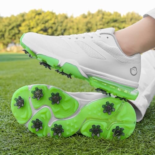 Image of THESTRON New Men Golf Shoes 8 Spikes Professional Outdoor Golf Sport Sneaker for Men