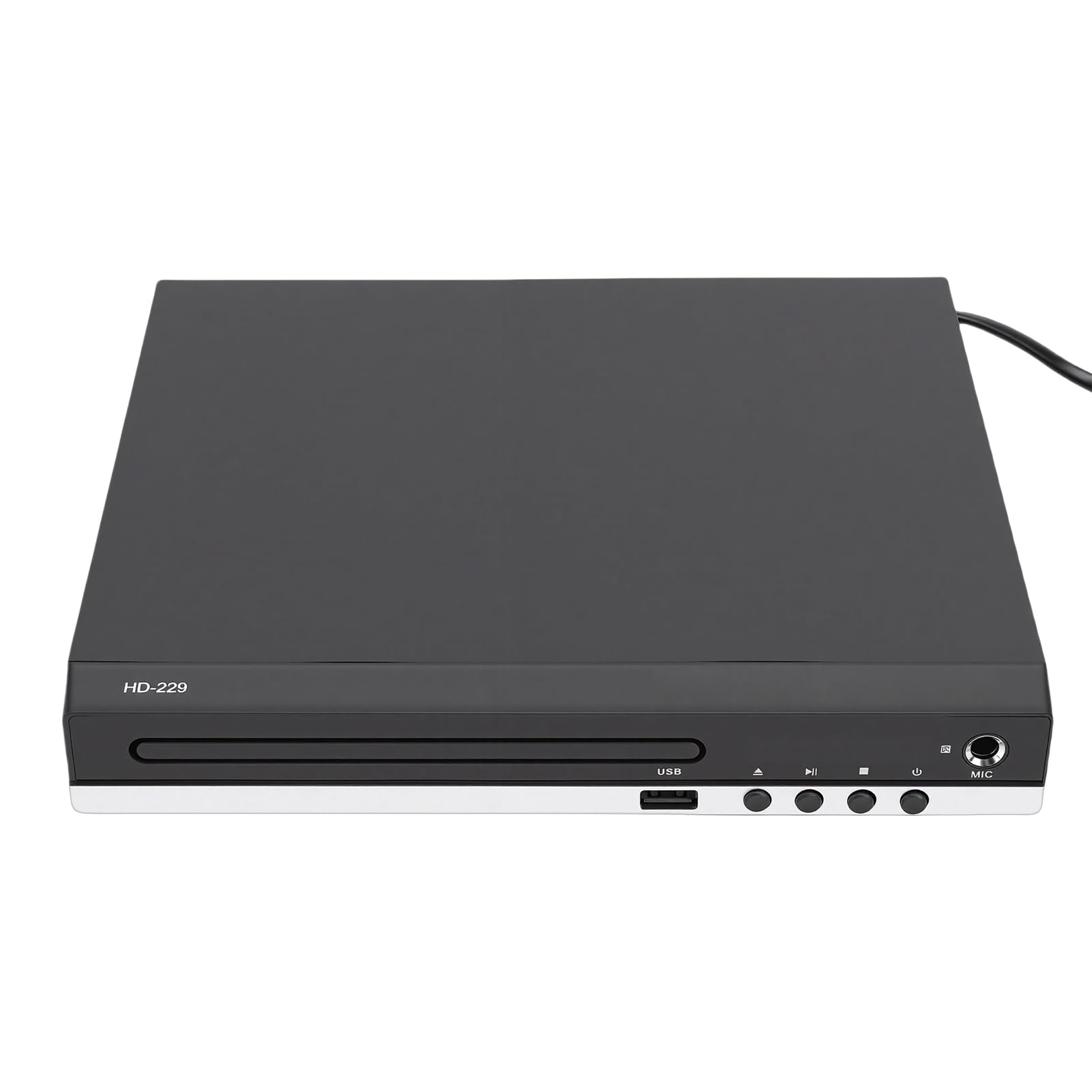 Ejoyous Lettore DVD, Lettore CD DVD per Tutte le Regioni con Alloggiamento in ABS, 1080P AV USB Riproduzione Ripresa Karaoke, per TV Home Theater Visualizzazione di Film per Famiglie (Spina europea)