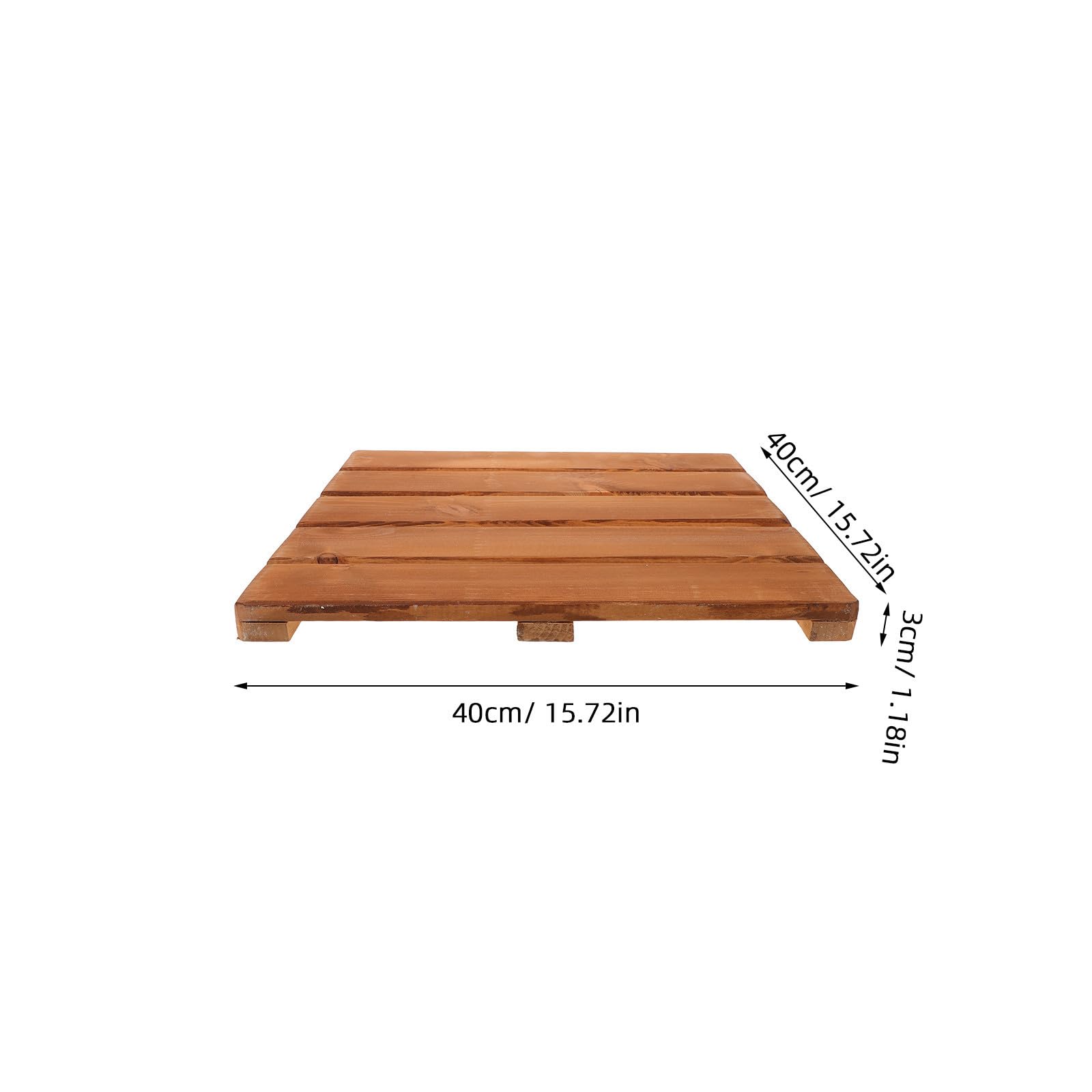 Cabilock Alfombra de Ducha Fácil de Limpiar Antideslizante de Madera Maciza Diseño Natural Que Eleva el Estilo y Aporta Comodidad para Baño y SPA