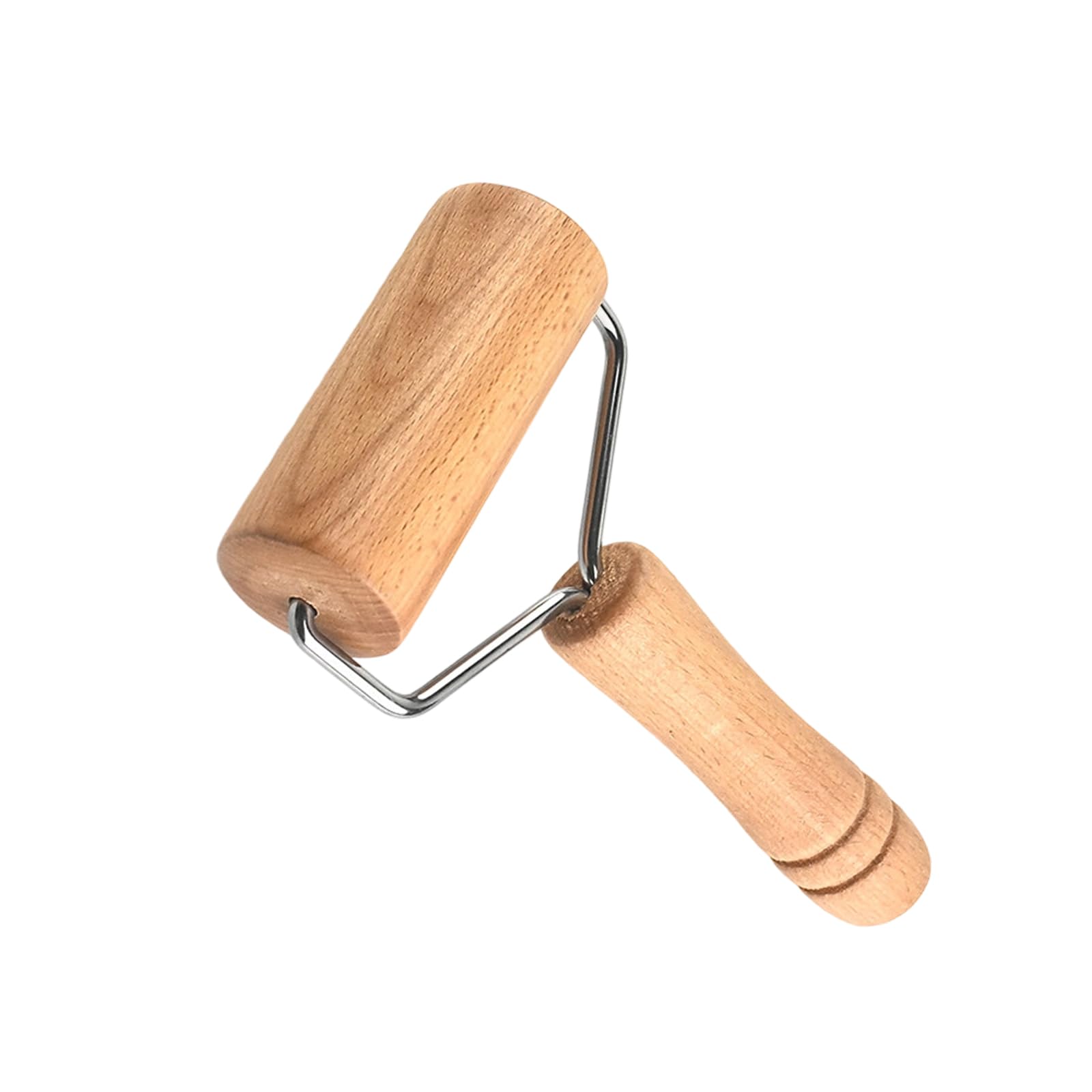 SHINLHUA Wooden Rolling Pin for Pizzas Dough Pastries Cookie Dumplings Ergonomic Handle Roller Easy to Use Kitchen Gadget Beechwood Rolling Pin for Baking