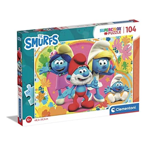 Clementoni Pitufos Supercolor 104 Piezas Cover