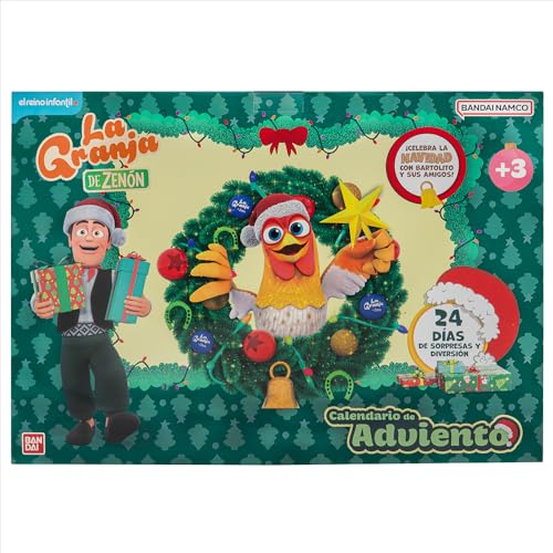 Miniatura 4 de Bandai Calendario de Adviento La Granja de Zenón con 24 Sorpresas, Juguetes y Mini Figuras, Modelo TO86010