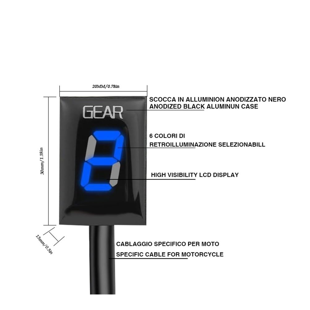 Sensore Leva Cambio Moto EFI Indicatore di Marcia 1-6 per VL800 VL 800 per Intruder per Volusia 2005-2010