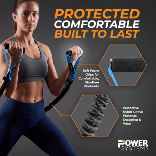 Image of Power Systems Covered Resistance Tubes with Handles 48 inch