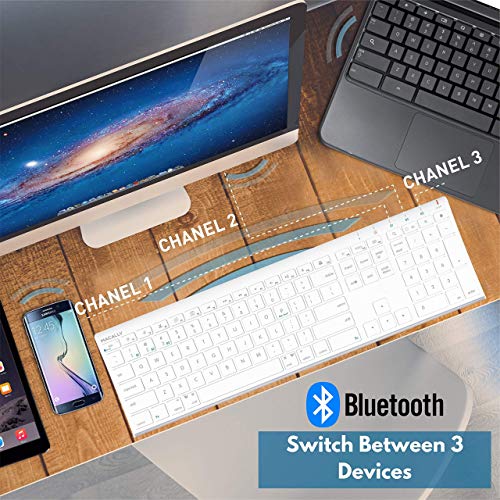 Macally Wireless Keyboard and Webcam, Great for Zoom Meetings