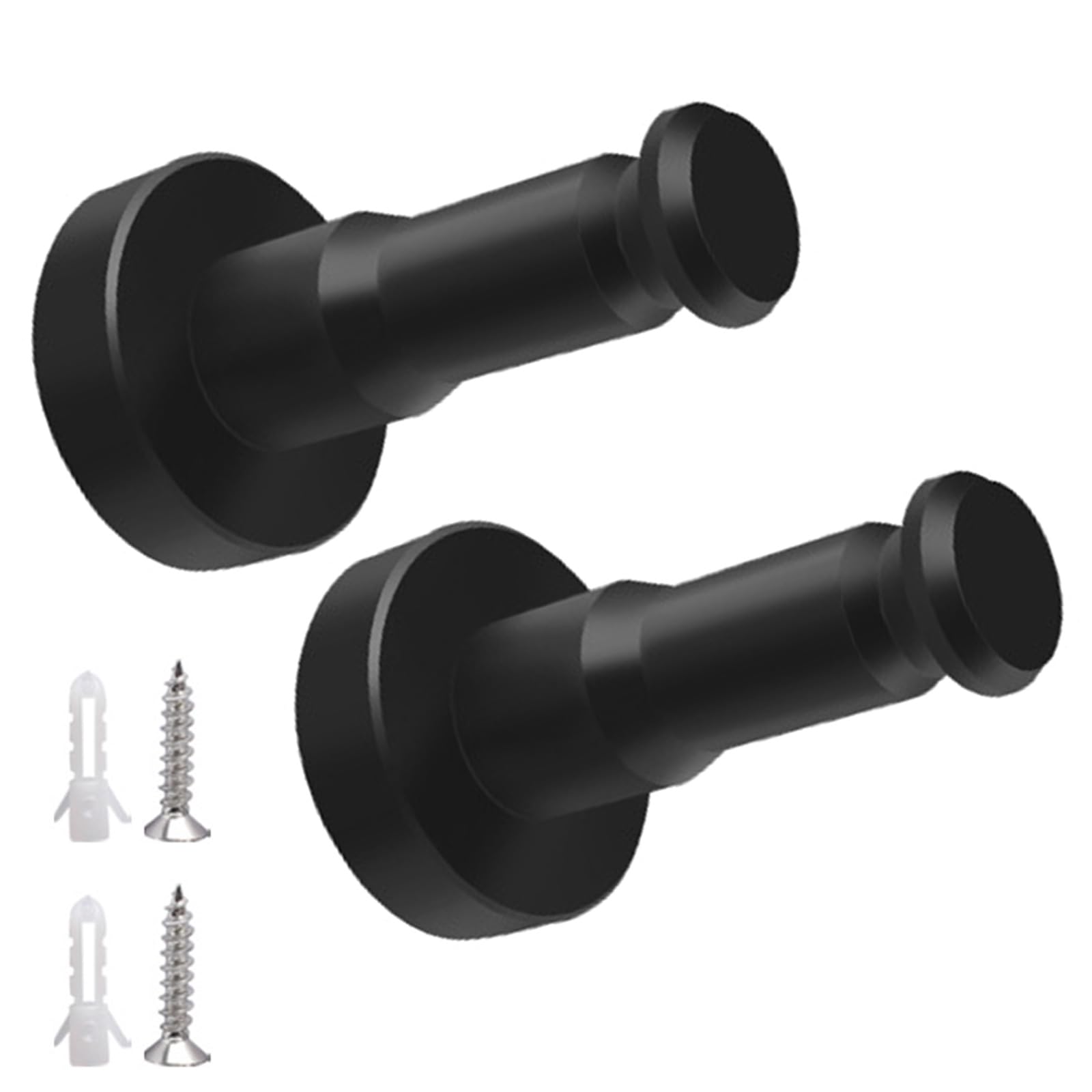 Wall Mounted Robe Hook Towel Hooks Double Metal Wall Fasteners Round Coats Quick Fixing for Bathroom Kitchen Use Practice Fasteners Damage Complimentary