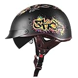 🏍 Casco de motocicleta profesional: cumple o supera el estándar DOT ECE FMVSS 218. Diseño extremadamente elegante con muchas características avanzadas. Necesita un casco para bicicletas de calle, autos de carreras, cruceros, scooters.