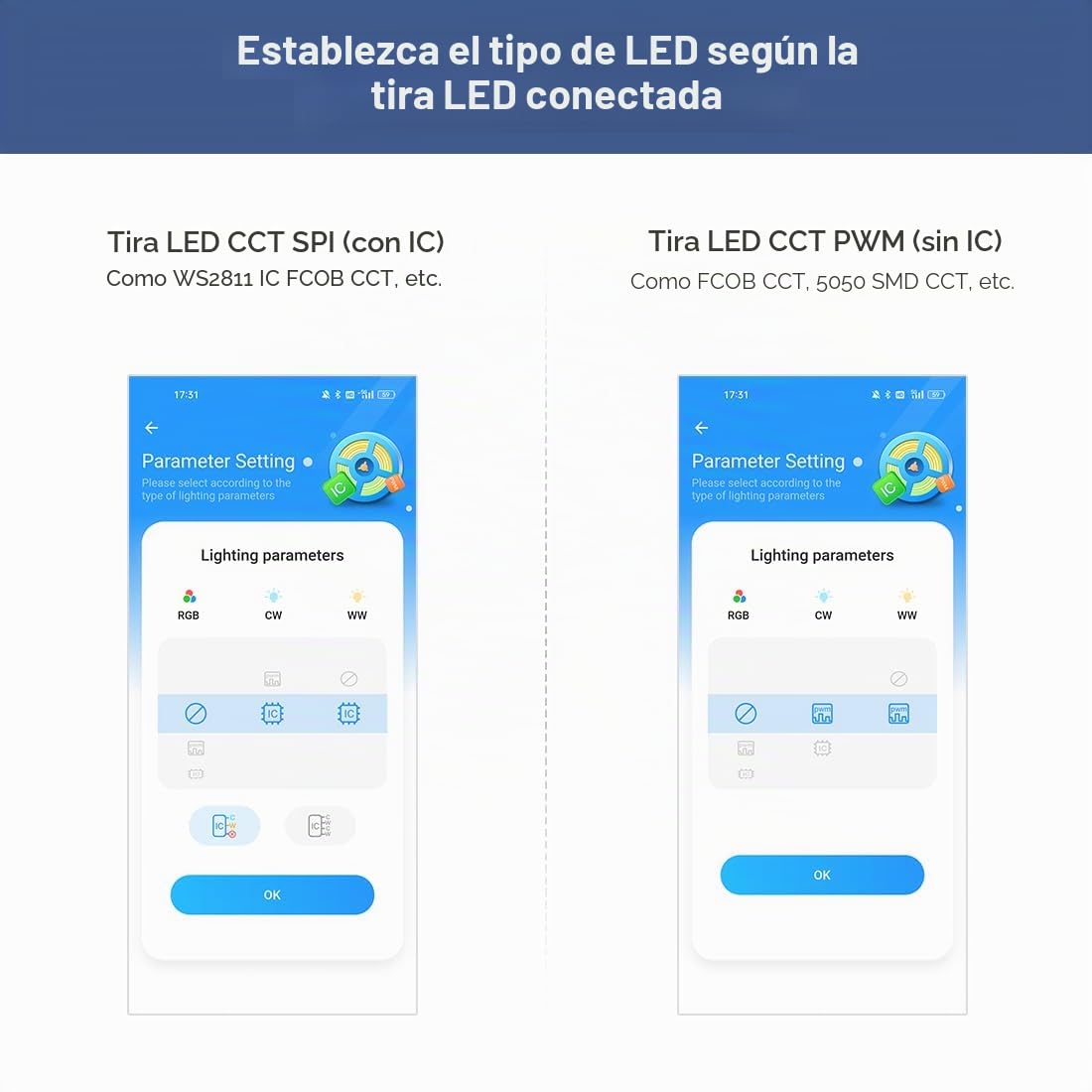 BTF-LIGHTING RB2&SP530E Kit Controlador LED CCT RF WiFi