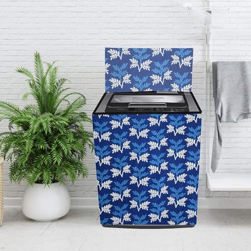 Image of Top Load Fully Autometic Washing Machine Cover Compatible With ifb samsung bosch whirlpool haier lg and All Brand Universal Size 7kg | 7.5kg | 8kg(Blue)
