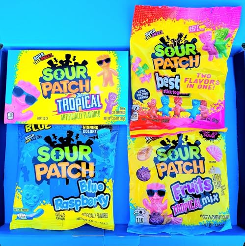 SOUR PATCH American Candy Gift Box | VEGAN HALAL | Birthday Christmas | Weight = 400g