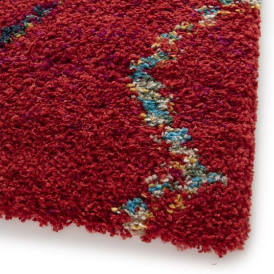 Decoweb Tapis Motif berbère - Azilal - Rouge - 160 x 230 cm