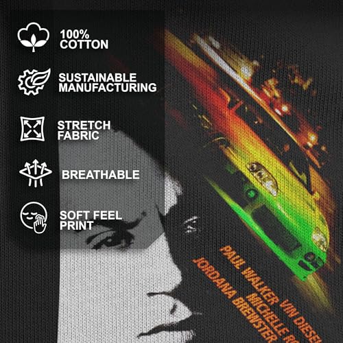 Men's Fast & Furious Classic Movie Poster T-Shirt4