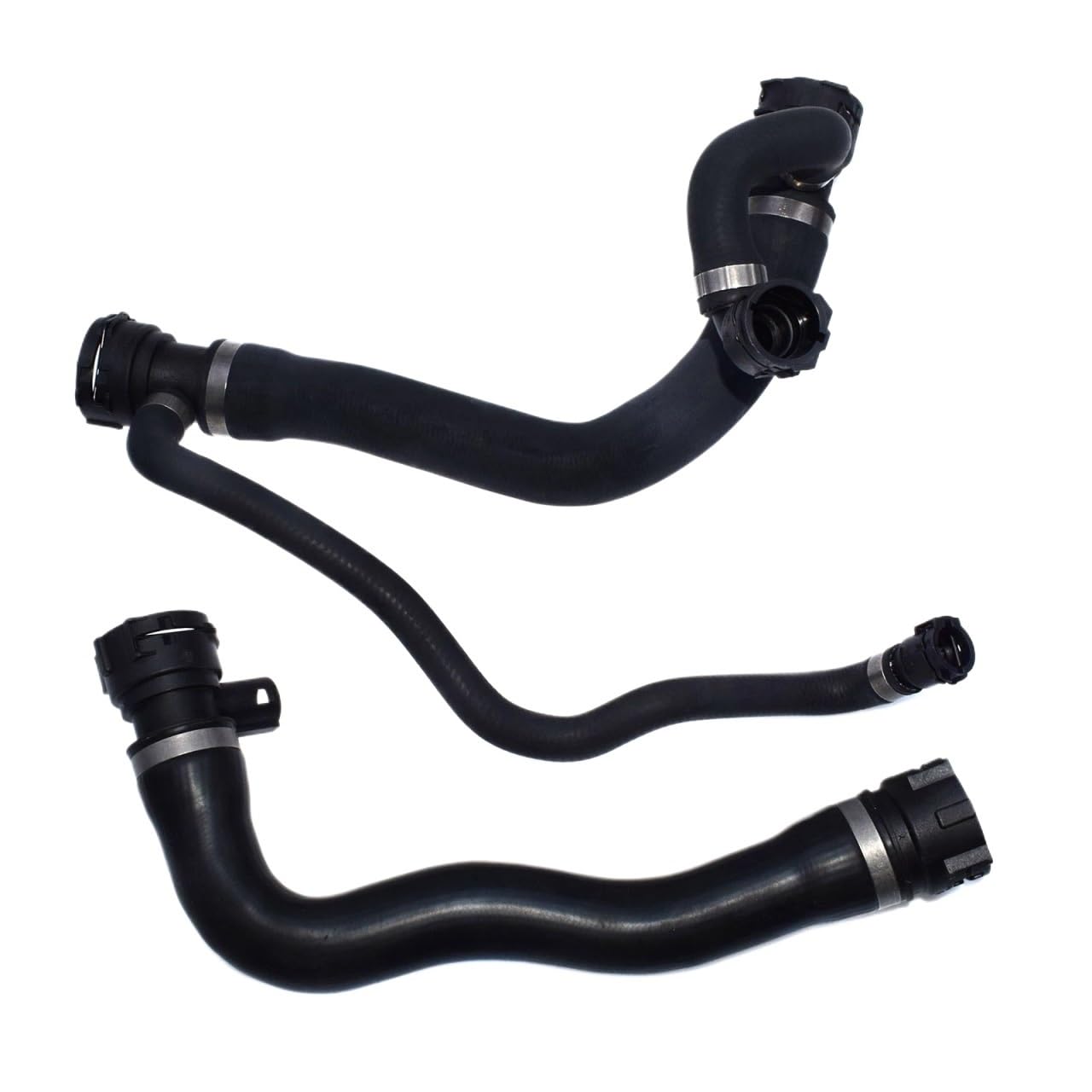 Radiator Coolant Hose for 17127519248,17127508011 for BMW E60 545i E63 E64 645Ci 2004-2005(A Set)