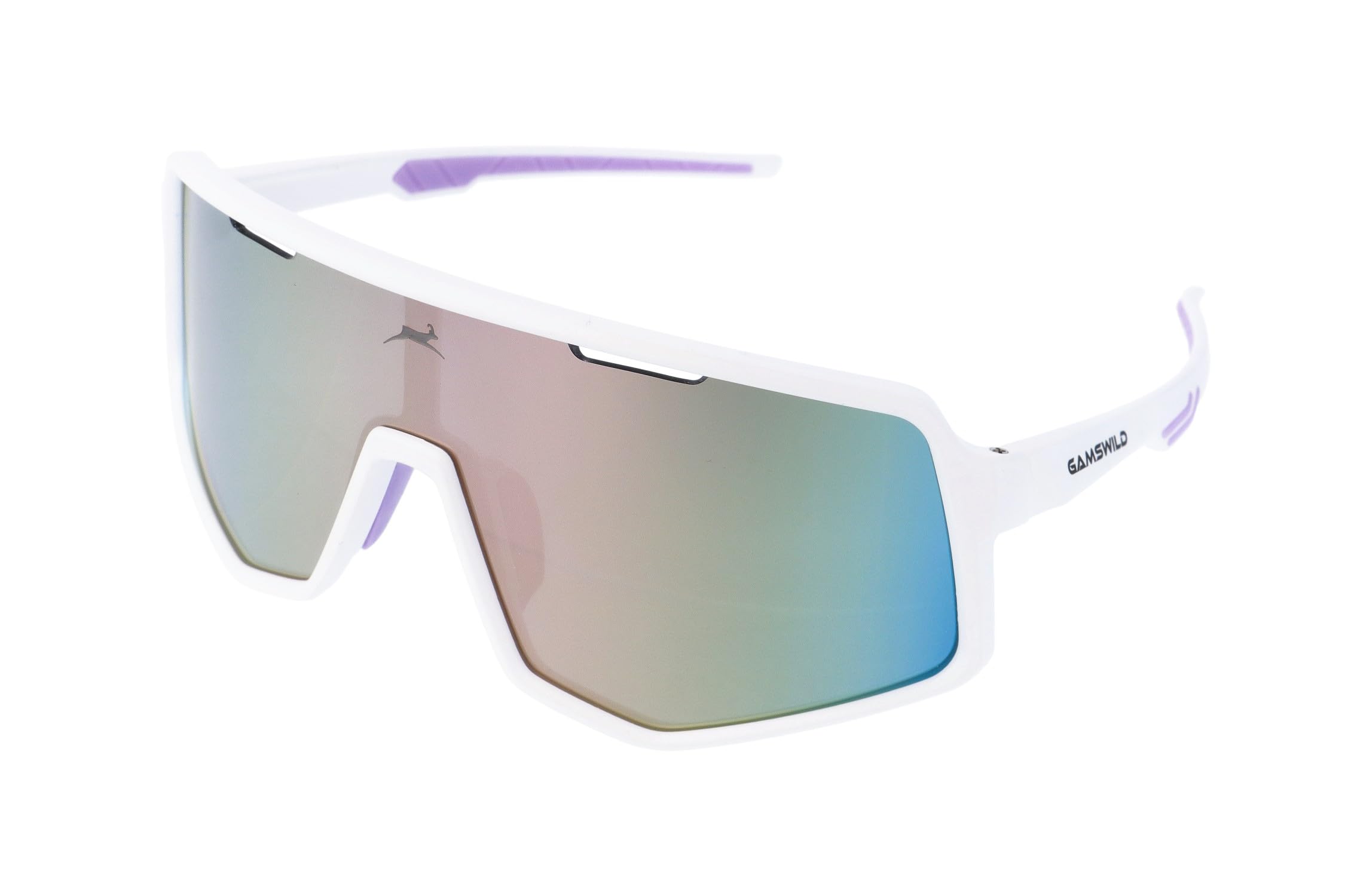 Gamswild WS4042 Occhiali da ciclismo – Occhiali da sole polarizzati – Occhiali da sole veloci – Lenti in policarbonato infrangibile – 100% protezione dai raggi UV – grazie ai raggi UV400 – 27 g