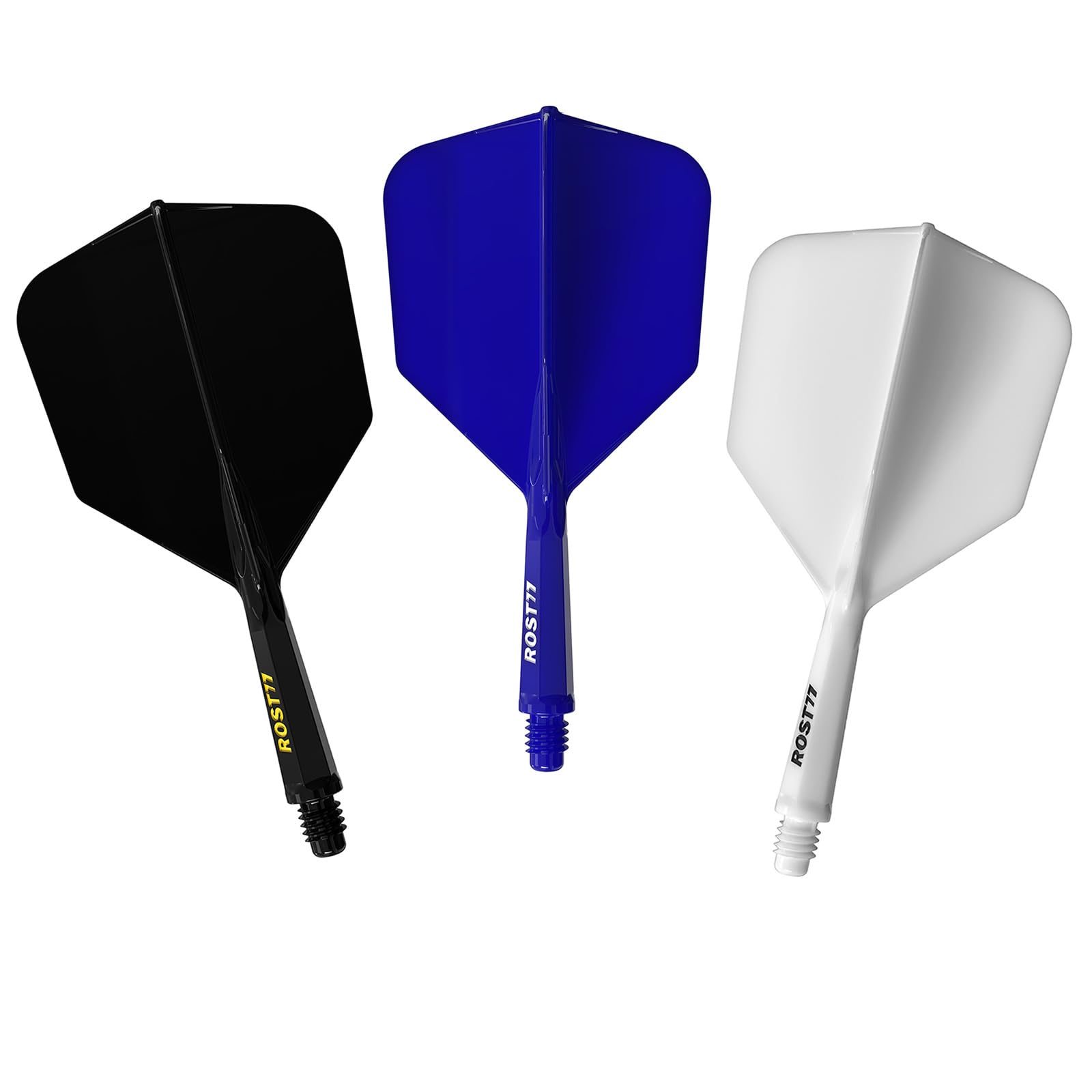 CUESOUL ROST 77 Integrated Dart Shaft and Flight,Big Wing Shape,Set of 3(solid color series)