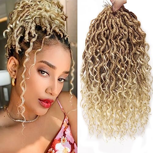 Goddess Locs Crochet Hair 8Packs Faux Locs(27/613, 12inch(Pack of 8))
