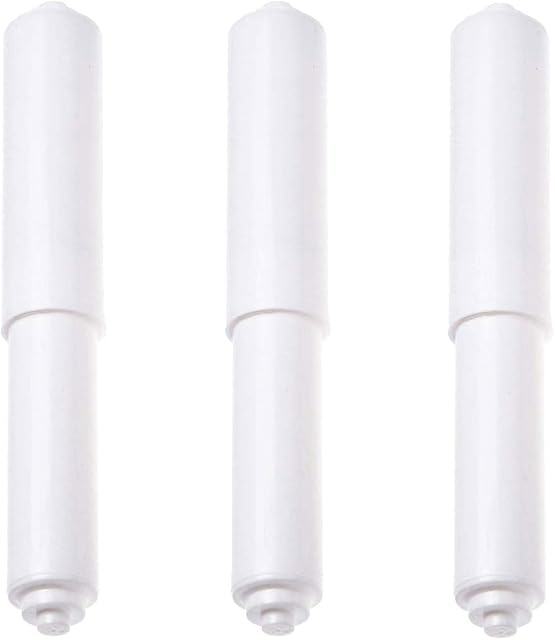 Toilet Paper Holder Rollers, 3pcs Plastic Toilet Tissue Roll Holder Insert in Bathroom Toilet Replacement Roller Spring Loaded
