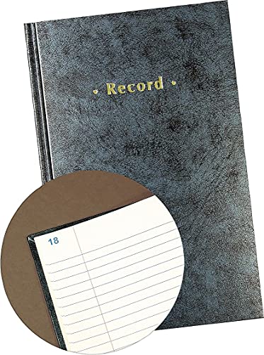 Carnet de notes pour prise de notes Staples rigide bleu marbré 29 x 19 cm