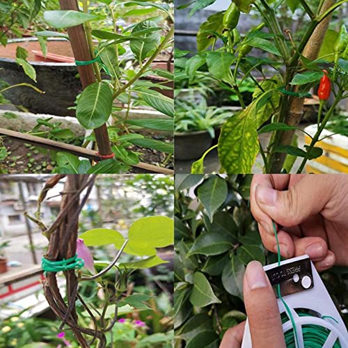 Gardening Tie | Garden Twine Support Ties - Garden Wire for Climbing Plants, Climbing Vine Fixer with Cutter for Tying, Securing Plants ??