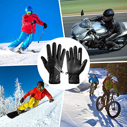 pedkit Inverno Quente Touchscreen Luvas de Ciclismo À Prova de Vento Dedo Completo Luvas de Esportes