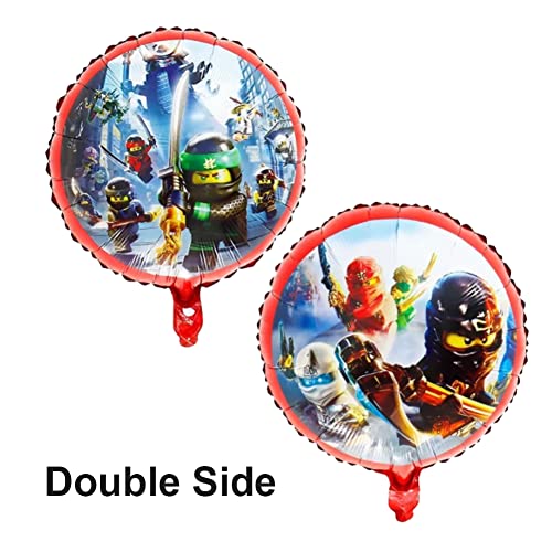 4 Pcs Lovsong Superhero Balloons Ninja Balloons Foil Ninja Theme Balloons Birthday Party Balloons #TOP2