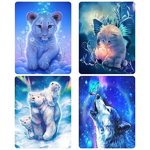 Ijbnhd 5D Katze Diamond Painting Set Diamant-Painting Bilder Kit Für Erwachsene DIY Strass Stickerei Painting Diamant Malerei Kit Home Büro Wall Dekoration - Katzen 30x40cm