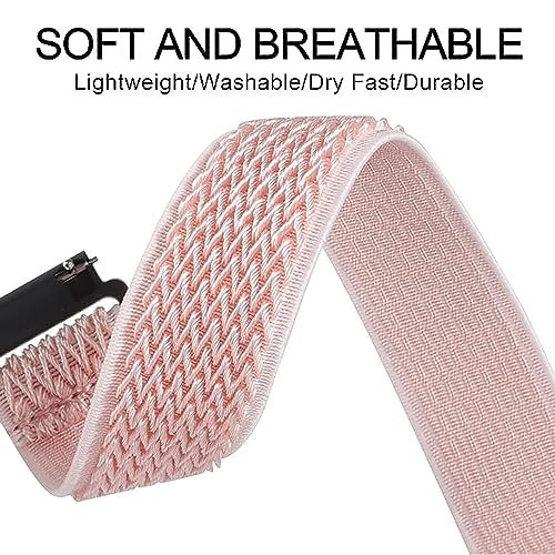 EverAct 5PACK 20mm Elastic Straps Compatible with Garmin Vivoactive 5,Nylon Soft Elastic Fabric Wristband for Venu/Venu 2 Plus/Venu Sq,Forerunner 245/645/55 - Image 3
