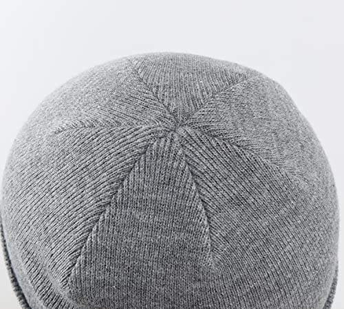 Image of Home Prefer Mens Winter Hats Acrylic Knit Cuff Beanie Cap Warm Womens Beanie Hat