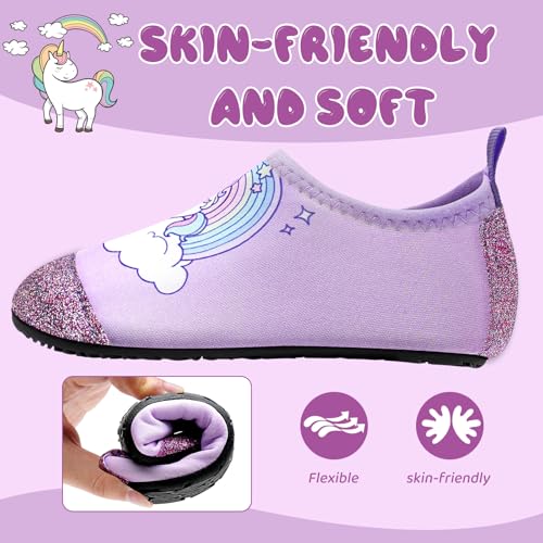 Image of Kids Water Shoes Girls Boys Outdoor Quick Dry Barefoot Aqua Socks for Toddler Sport Beach Swim Surf