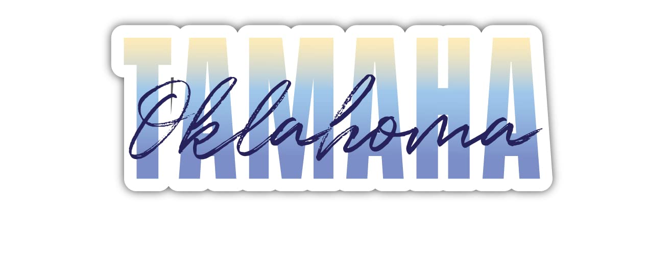 Tamaha Oklahoma Souvenir 4-Inch Magnet Script Design 4 Inch|Magnet