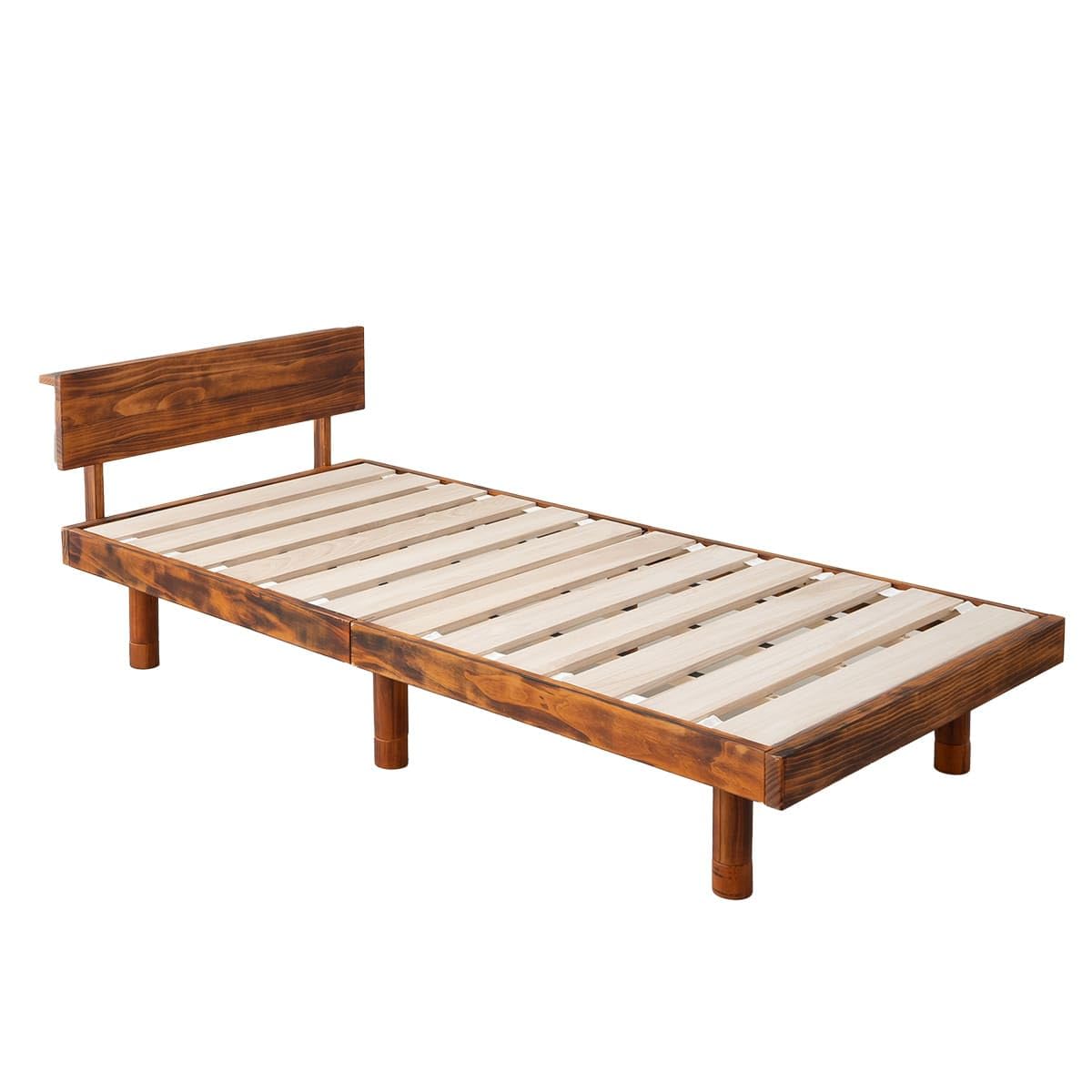 エムール 高さが変えられる すのこベッド レトロブラウン