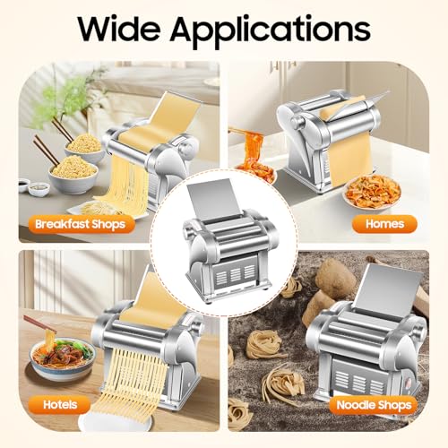 Electric Pasta Maker Machine with 8 Discs