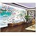 Produktbild Vandelkt Benutzerdefinierte Mural Foto 3D Raum Tapete Chinesische Pflaumenblüten Landschaft Wohnkultur Malerei Wandbilder Tapeten