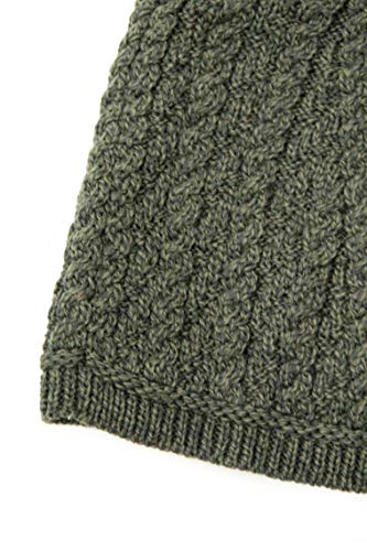 Image of Aran Crafts Women's Cable Knit Soft Collar 3 Button Coat (100% Merino Wool)