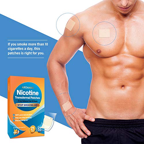 Aroamas Nicotine Patches to Quit Smoking - Step 1, Nicotine Transdermal Patches Step 1 [21 mg, 21 Patches] - Thumbnail 6