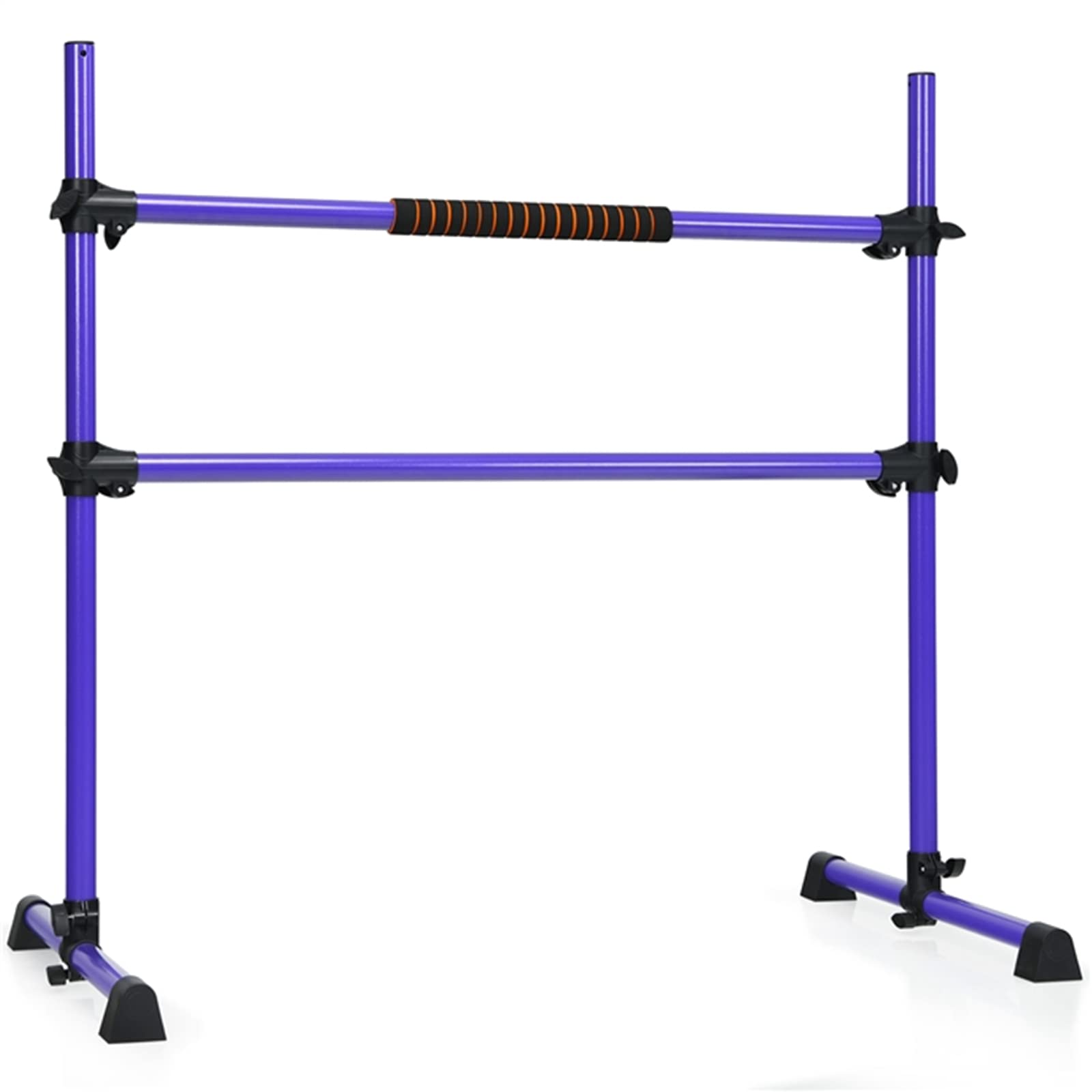 DREAMADE Sbarra Danza Classica Portatile e Regolabile in Ferro, Sbarra da Balletto per Casa o Studio, Portata Max 50kg (Viola con Schiuma)