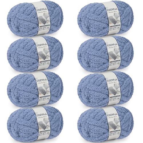 Cozyful Chunky Yarn for Hand Knitting - #10 Chunky...