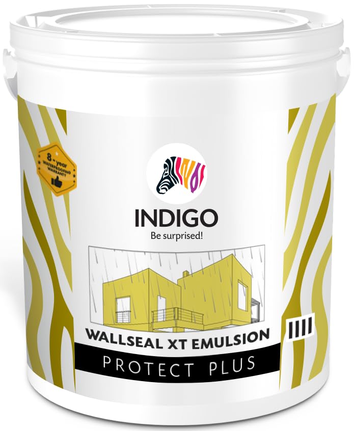 Image of Indigo Wallseal XT Emulsion 20L Waterproofing Matt Finish - White | Premium Paint | 20 Liters | White