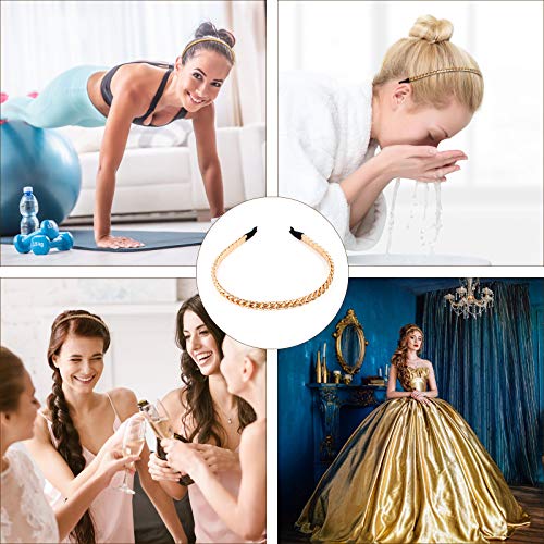 6 STKS Haar Hoepel Bands Alice Bands Hoofdband Gouden Ketting Haarband Skinny Hoofdbanden Vintage Metalen Hoofdband voor… - Image 8