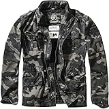 Streetwear Jacke im M65 Stil Brandit Herren Britannia Jacket, Dunkles Camo, 3XL Gro