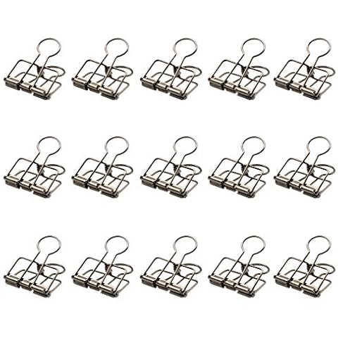 Zoohot Wire Clips, Paper-Clips 1.25-Inch Silver 15 Pack Cover