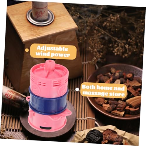 Didiseaon copa portátil para moxibustión con doble aislamiento térmico para masaje, ideal para viaje y spa miniatura 6