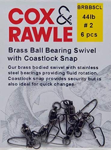 Cox and Rawle Brass Ball Bearing Swivel with Coastlock Snap: 5 — image 1