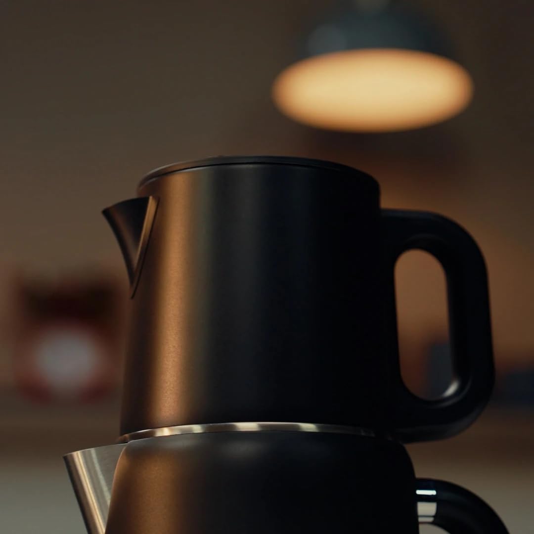 Dem Keyfi Pro Teemaschine, Digital, 1.5L + 1.1L, 1800W, Edelstahl, mit Temperaturregelung & Warmhaltefunktion